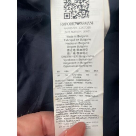 Emporio Armani G Line Regular Fit Notch Lapel Wool Suit Jacket NEW - Picture 13 of 13